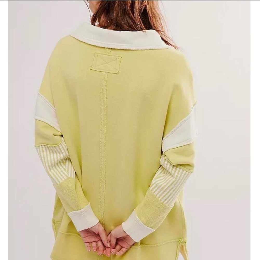 We The Free Lime and White Pullover - Picture 2 of 6